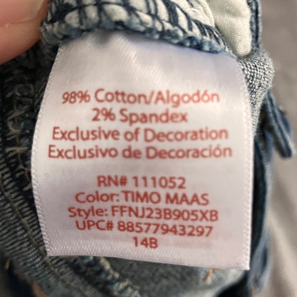 Y2K‎ No Boundaries Crochet Lace Denim Shorts Distressed Frayed Sz 11 Booty Micro - Picture 6 of 7